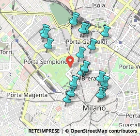 Mappa Viale Gerolamo Bartolomeo Gadio, 20121 Milano MI, Italia (0.8695)