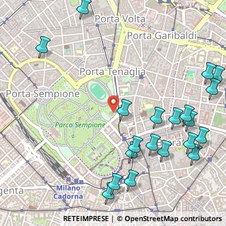 Mappa Viale Gerolamo Bartolomeo Gadio, 20121 Milano MI, Italia (0.715)