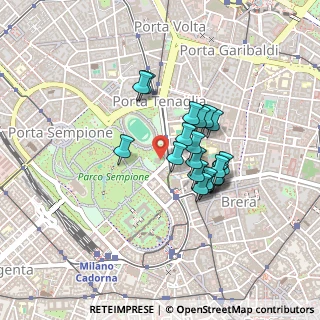 Mappa Viale Gerolamo Bartolomeo Gadio, 20121 Milano MI, Italia (0.325)