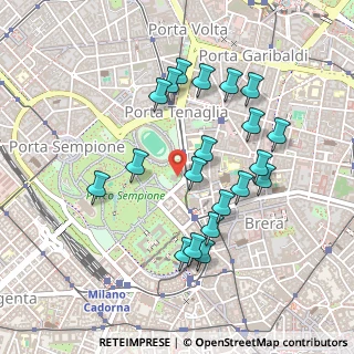 Mappa Viale Gerolamo Bartolomeo Gadio, 20121 Milano MI, Italia (0.4545)