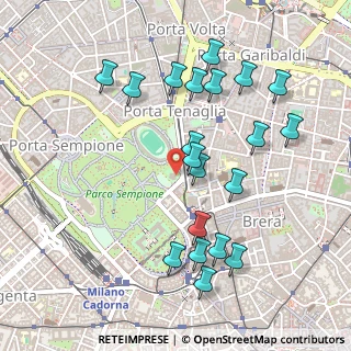Mappa Viale Gerolamo Bartolomeo Gadio, 20121 Milano MI, Italia (0.5115)