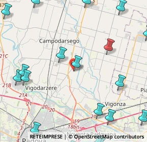 Mappa Via Botte, 35011 Campodarsego PD, Italia (6.6755)