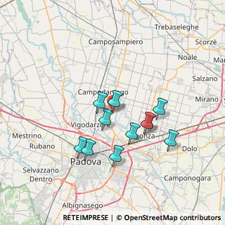 Mappa Via Botte, 35011 Campodarsego PD, Italia (6.01909)