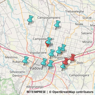 Mappa Via Botte, 35011 Campodarsego PD, Italia (7.35083)