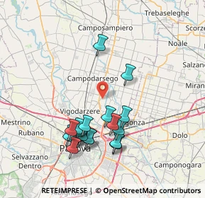 Mappa Via Botte, 35011 Campodarsego PD, Italia (7.44737)