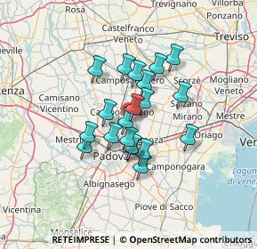 Mappa Via Botte, 35011 Campodarsego PD, Italia (9.596)