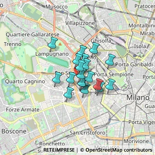 Mappa Via Mosè Bianchi, 20149 Milano MI, Italia (1.03842)