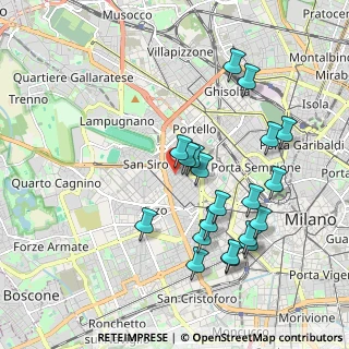 Mappa Via Mosè Bianchi, 20149 Milano MI, Italia (1.9615)