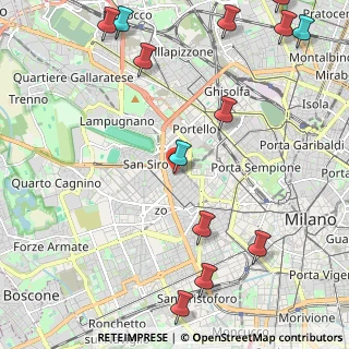 Mappa Via Mosè Bianchi, 20149 Milano MI, Italia (3.04538)