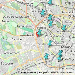 Mappa Via Mosè Bianchi, 20149 Milano MI, Italia (2.57909)