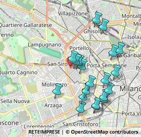 Mappa Via Mosè Bianchi, 20149 Milano MI, Italia (1.9615)