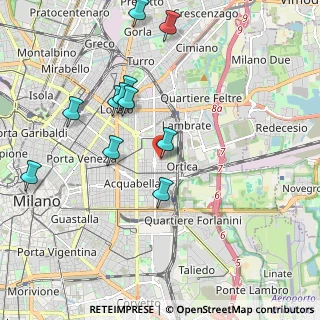 Mappa Via Giacomo Venezian, 20133 Milano MI, Italia (1.91091)