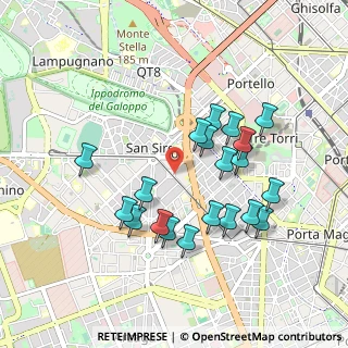 Mappa Piazza Monte Falterona, 20148 Milano MI, Italia (0.877)