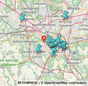 Mappa Piazza Monte Falterona, 20148 Milano MI, Italia (5.68833)