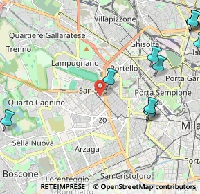 Mappa Piazza Monte Falterona, 20148 Milano MI, Italia (2.90364)