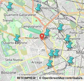 Mappa Piazza Monte Falterona, 20148 Milano MI, Italia (2.37273)