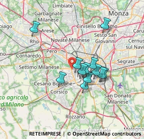 Mappa Via Paris Bordone, 20149 Milano MI, Italia (5.48333)