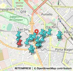 Mappa Via Paris Bordone, 20149 Milano MI, Italia (0.7705)
