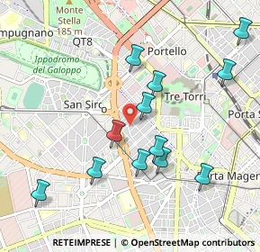 Mappa Via Cola di Rienzo, 20149 Milano MI, Italia (1.00083)