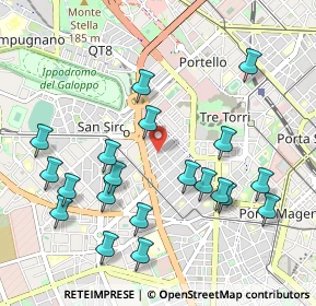 Mappa Via Cola di Rienzo, 20149 Milano MI, Italia (1.095)