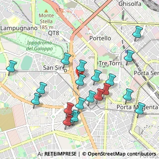 Mappa Via Paris Bordone, 20149 Milano MI, Italia (1.0755)