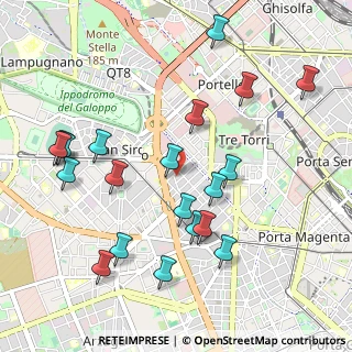 Mappa Via Cola di Rienzo, 20149 Milano MI, Italia (1.1015)