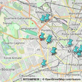 Mappa Via Paris Bordone, 20149 Milano MI, Italia (2.27833)
