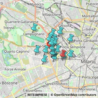 Mappa Via Paris Bordone, 20149 Milano MI, Italia (1.05579)