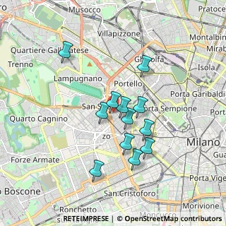 Mappa Via Paris Bordone, 20149 Milano MI, Italia (1.47667)
