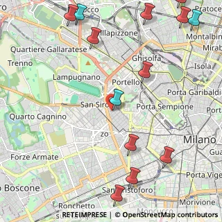 Mappa Via Cola di Rienzo, 20149 Milano MI, Italia (3.06538)
