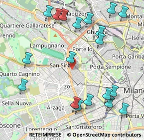 Mappa Via Paris Bordone, 20149 Milano MI, Italia (2.52684)