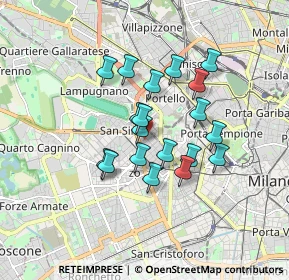 Mappa Via Paris Bordone, 20149 Milano MI, Italia (1.34316)