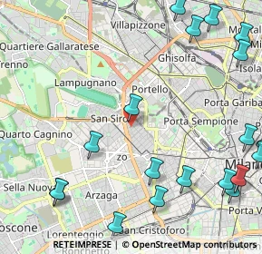 Mappa Via Cola di Rienzo, 20149 Milano MI, Italia (3.1135)