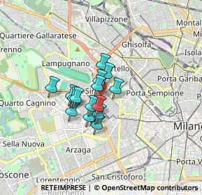 Mappa Via Paris Bordone, 20149 Milano MI, Italia (1.012)