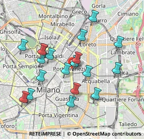 Mappa Oberdan, 20129 Milano MI, Italia (1.83105)
