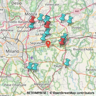 Mappa Via F. Turati, 20090 Rodano MI, Italia (7.59)