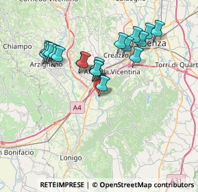 Mappa Via Cantarella, 36040 Brendola VI, Italia (6.8755)