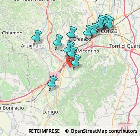 Mappa Via Cantarella, 36040 Brendola VI, Italia (6.83)