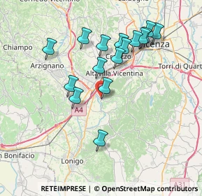 Mappa Via Cantarella, 36040 Brendola VI, Italia (7.10688)
