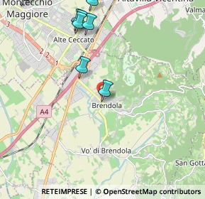 Mappa Via Cantarella, 36040 Brendola VI, Italia (3.02909)