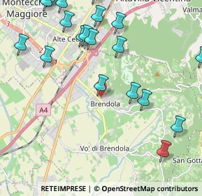 Mappa Via Cantarella, 36040 Brendola VI, Italia (2.713)