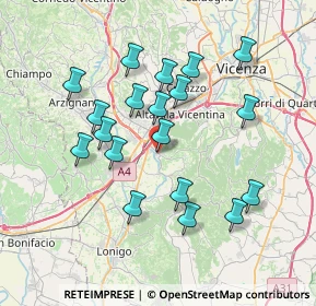 Mappa Via Tommaso Campanella, 36040 Brendola VI, Italia (6.92421)