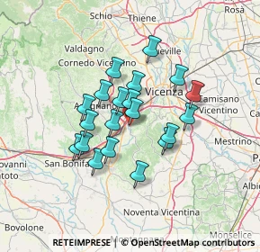 Mappa Via Tommaso Campanella, 36040 Brendola VI, Italia (10.4885)