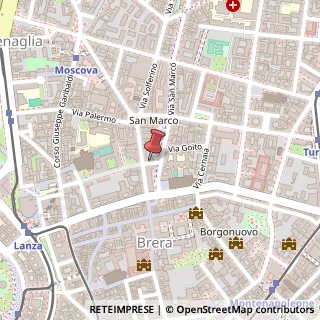Mappa Via Ancona, 1, 20121 Milano, Milano (Lombardia)