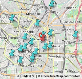 Mappa Via Melzo, 20129 Milano MI, Italia (1.93778)