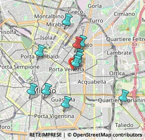 Mappa Via Melzo, 20129 Milano MI, Italia (1.57545)