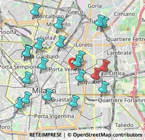 Mappa Via Melzo, 20129 Milano MI, Italia (2.083)
