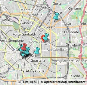 Mappa Via Melzo, 20129 Milano MI, Italia (1.95846)