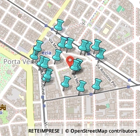 Mappa Via Melzo, 20129 Milano MI, Italia (0.167)