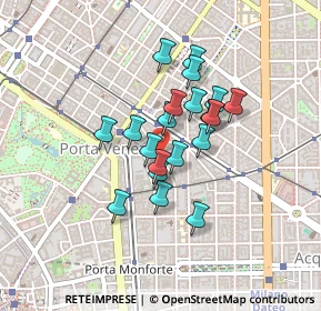 Mappa Via Melzo, 20129 Milano MI, Italia (0.3115)